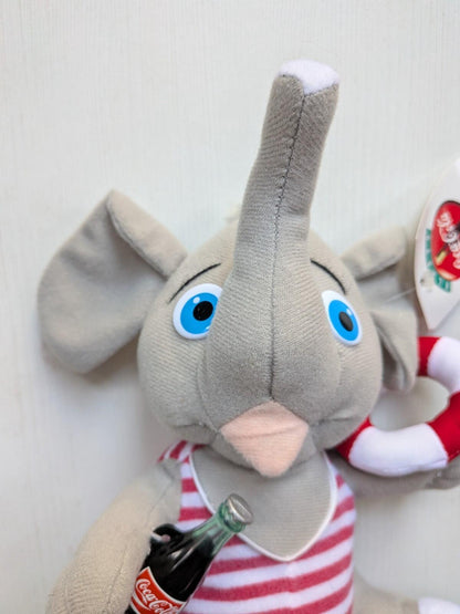 Coca-Cola Plush Collection Elephant - 1993 - Play-By-Play