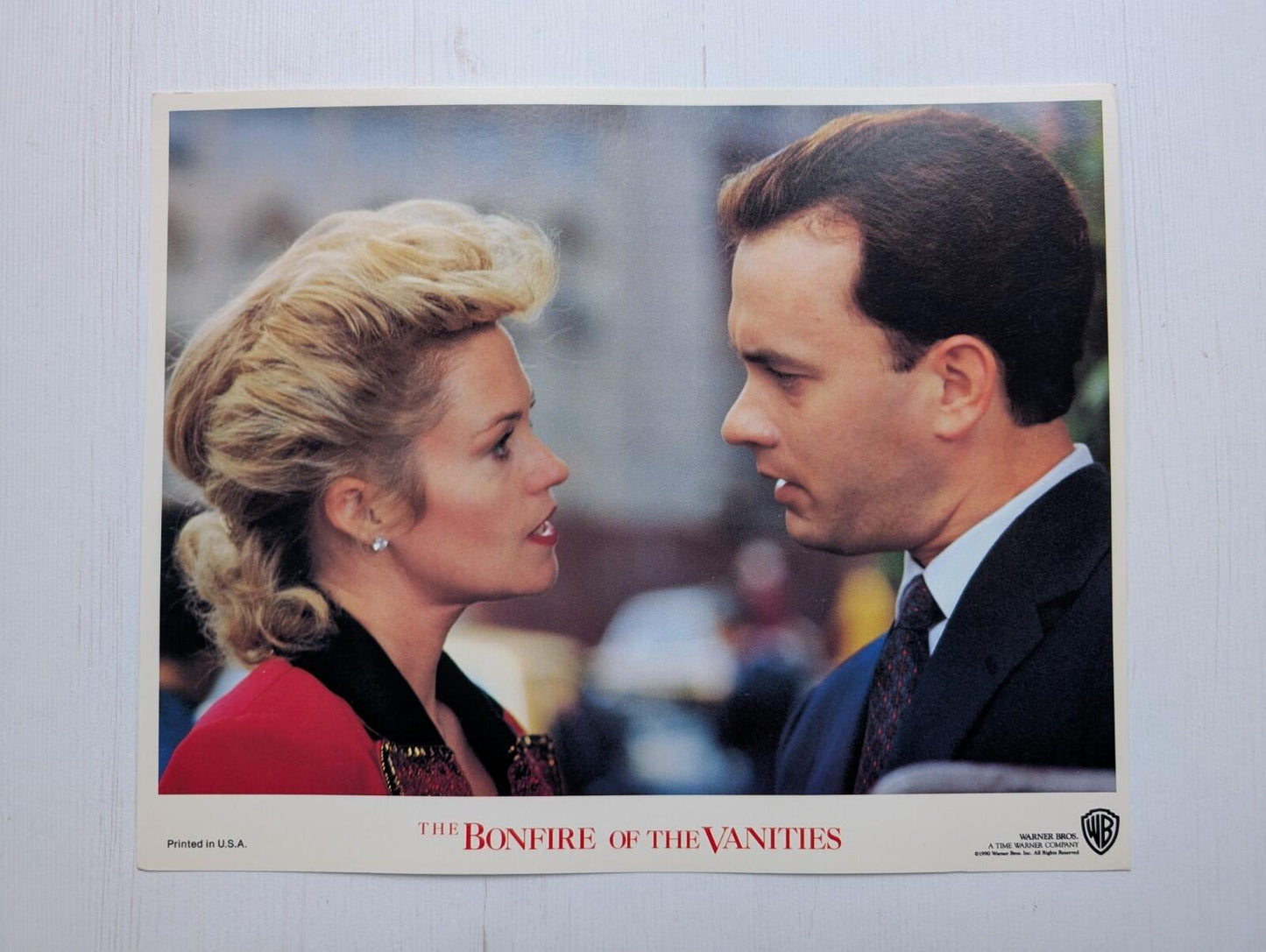 The Bonfire of The Vanities x7 Colour Lobby Cards - 1990 - Warner Bros