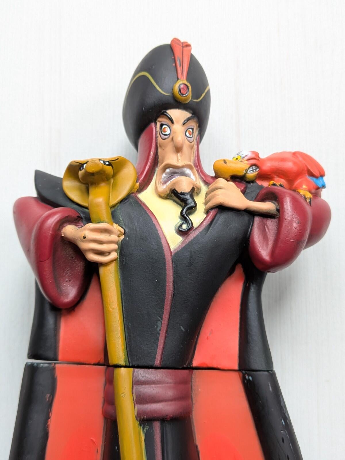 Vintage Aladdin Jafar Bubble Bath Bottle Figure - Disney/Grosvenor