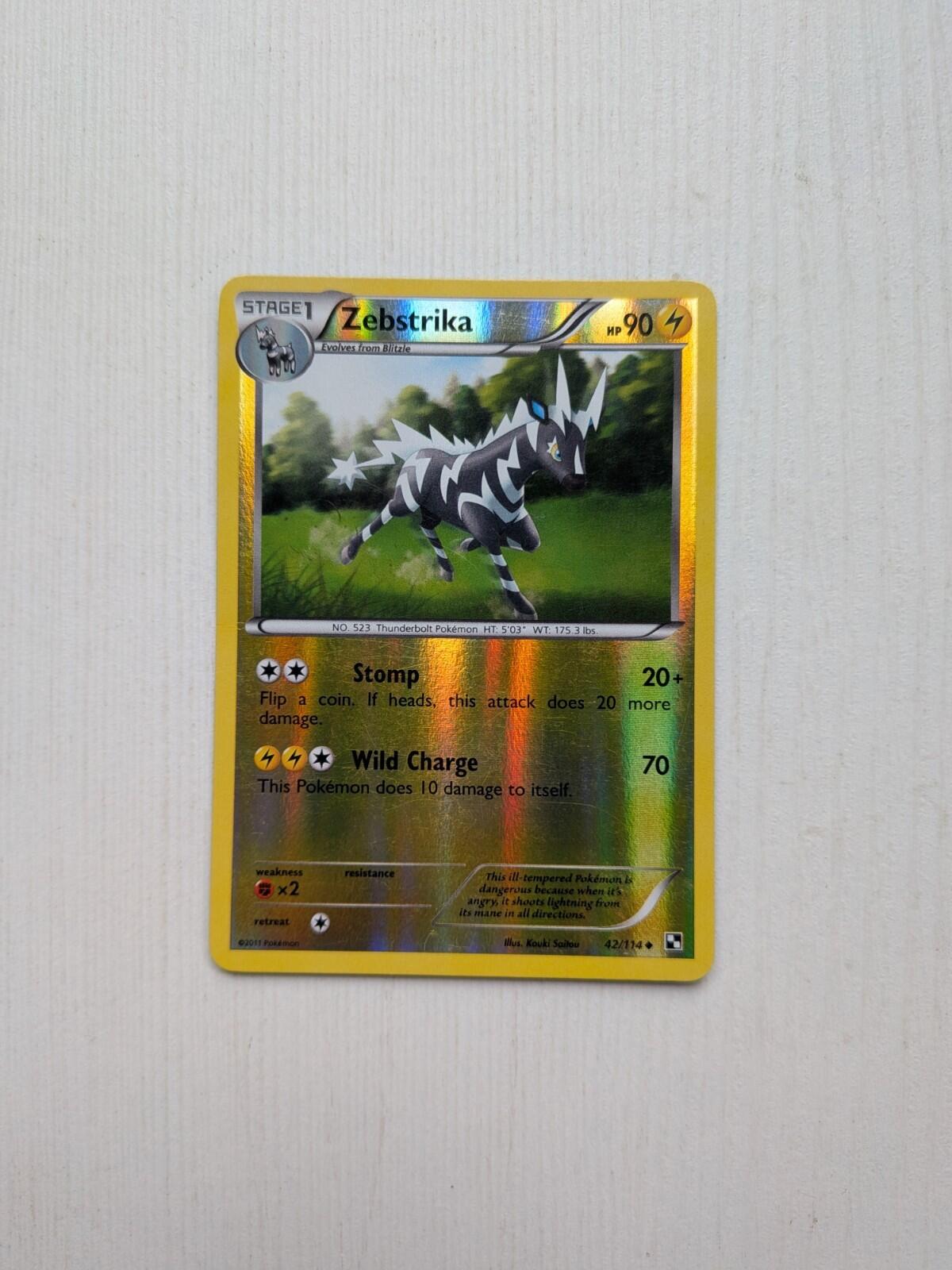 Zebstrika 42/114 Reverse Holo - 2011 - Black & White