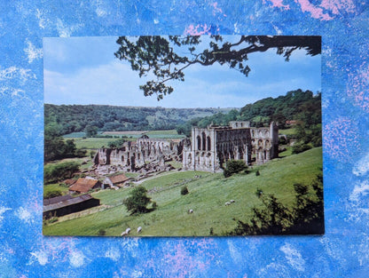 Vintage Rievaulx Abbey, Helmsley, Yorkshire Postcard - J. Arthur Dixon