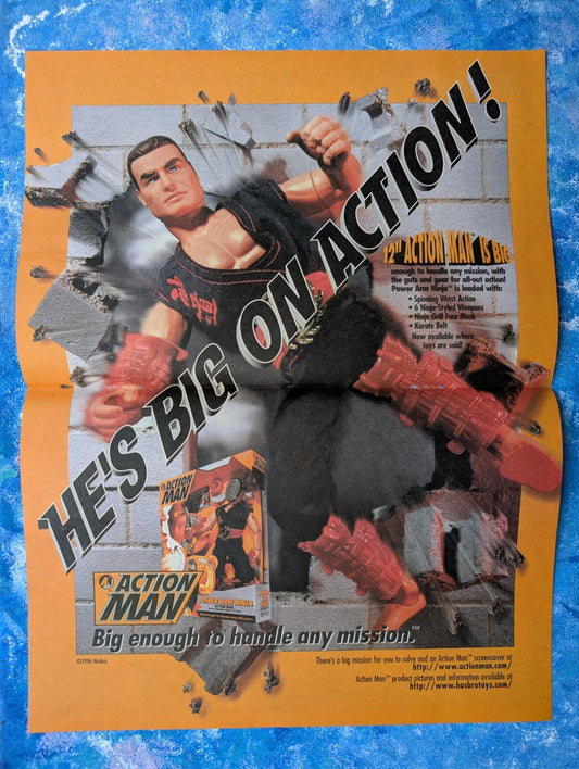 Action Man Power Arm Ninja 1996 Hasbro Advertisement - See Details