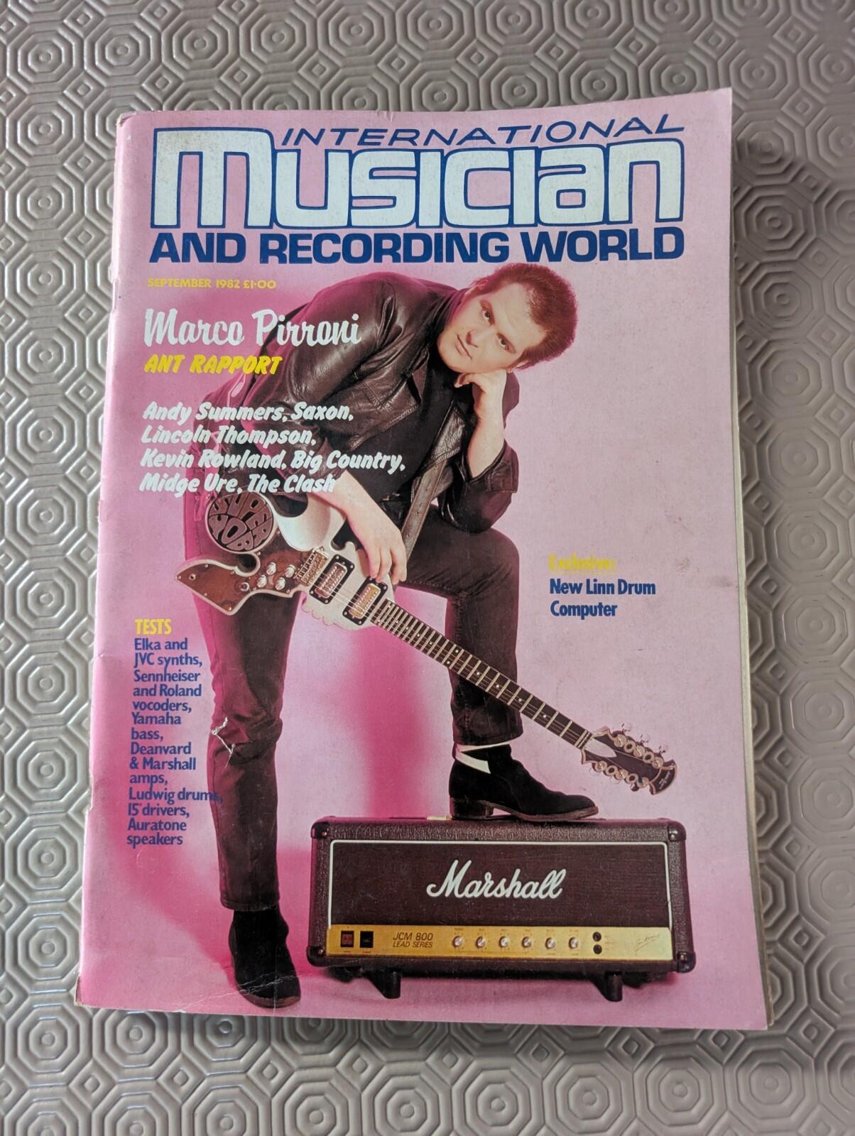 International Musician and Recording World Vol. 8 No. 9 Sep 1982 - Marco Pirroni
