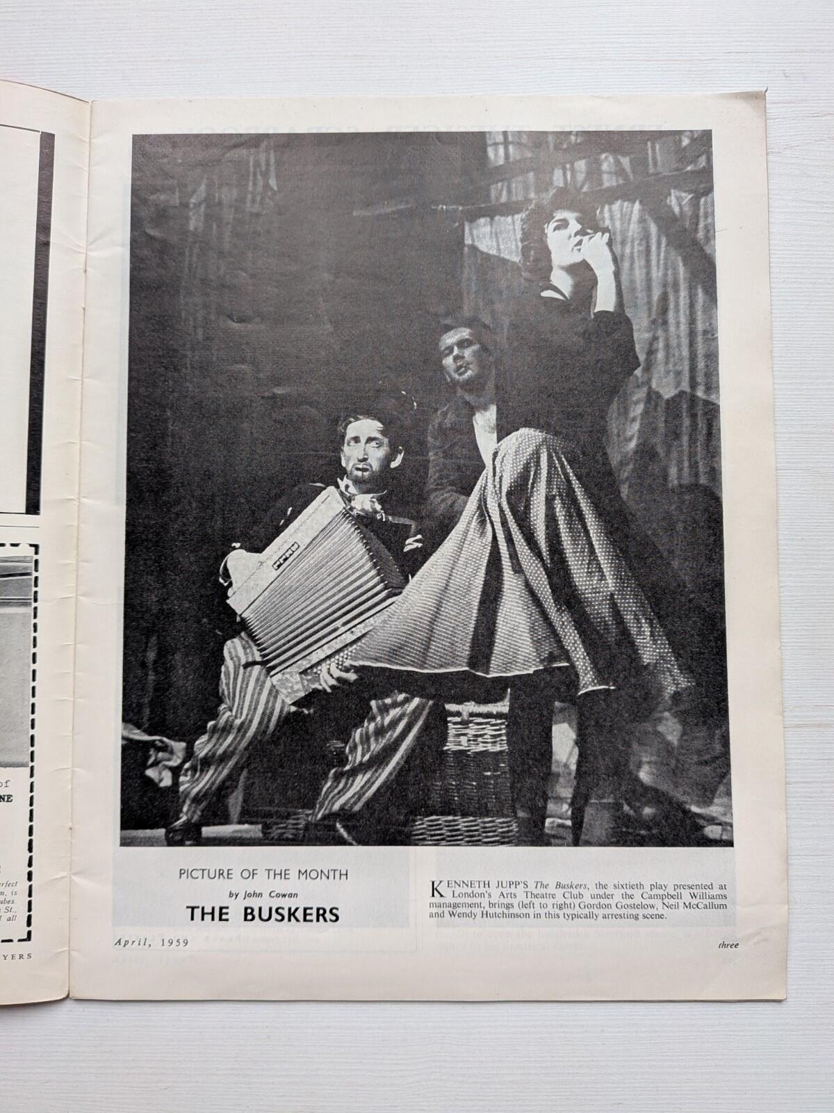 Plays and Players April 1959 - Miles Malleson Sganarelle Cover