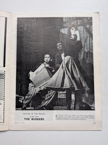 Plays and Players April 1959 - Miles Malleson Sganarelle Cover