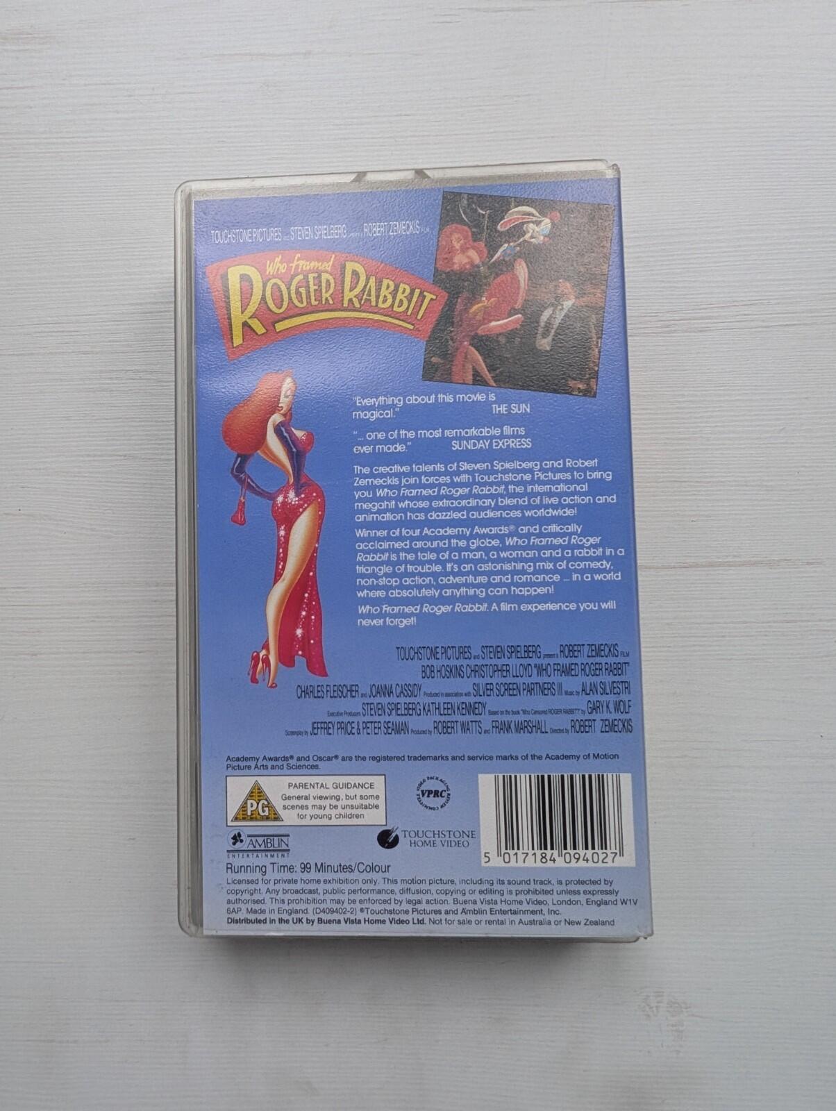 Who Framed Roger Rabbit? - Touchstone VHS Video Tape