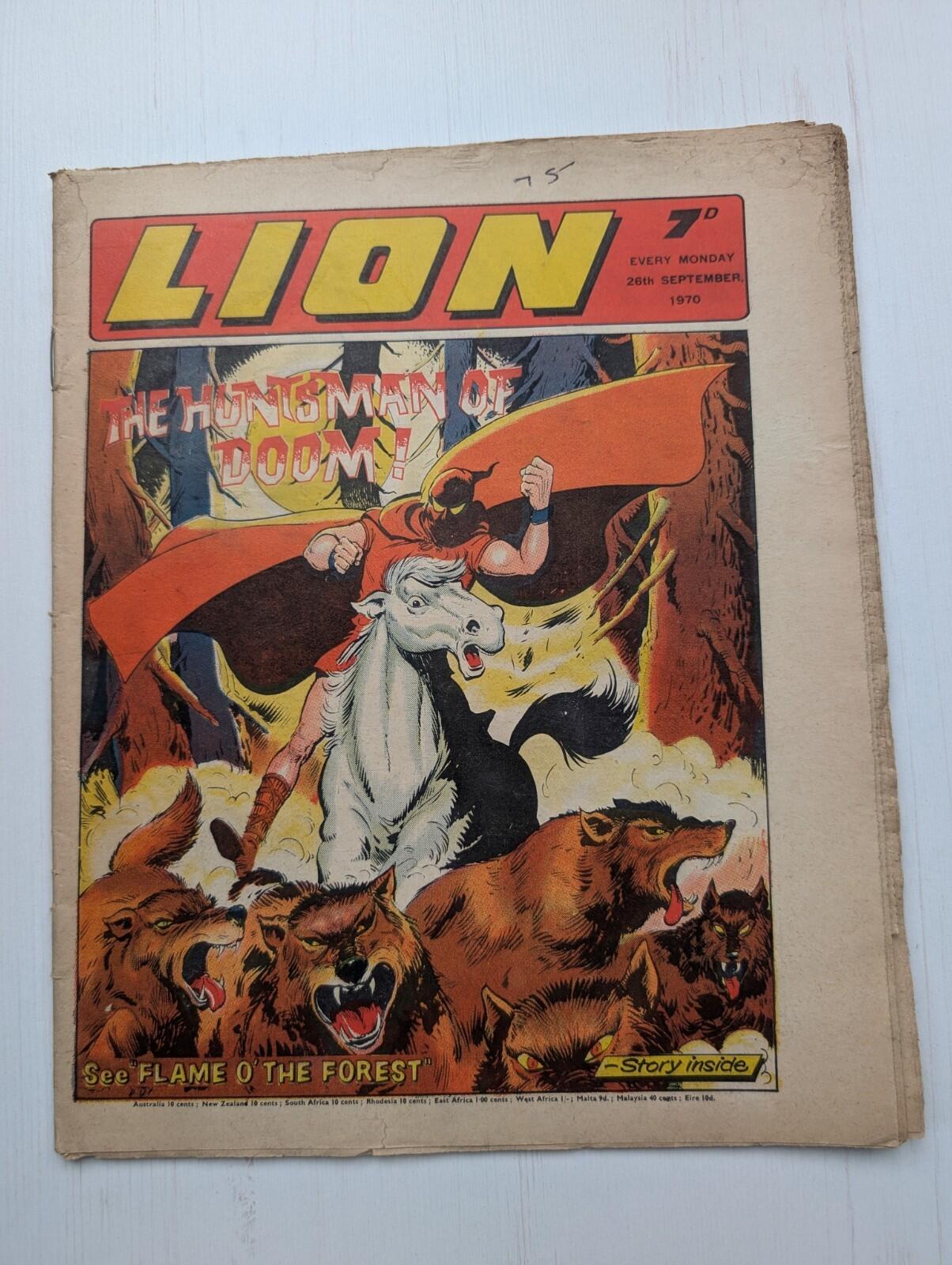 Lion 26th September 1970 - Fleetway UK Comic