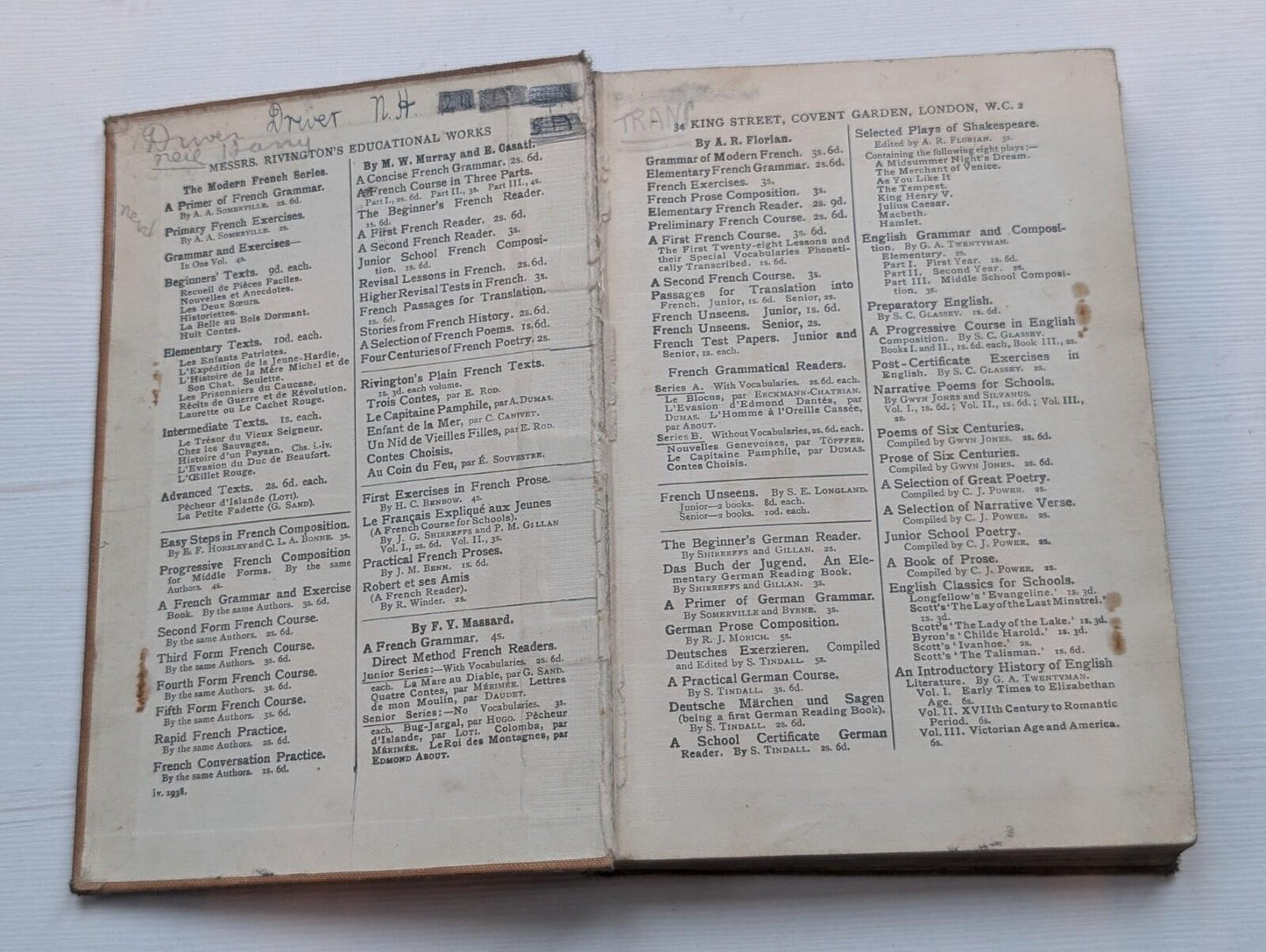 A Compact Arithmetic by W.G Borchardt - 2nd Edition - 1938 - Rivingtons