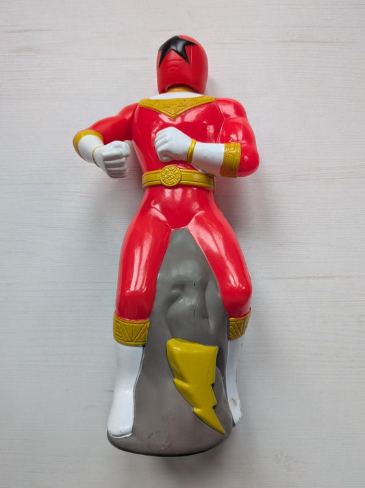 Vintage Power Rangers Red Ranger Bubble Bath Bottle Figure - 1997 - Saban
