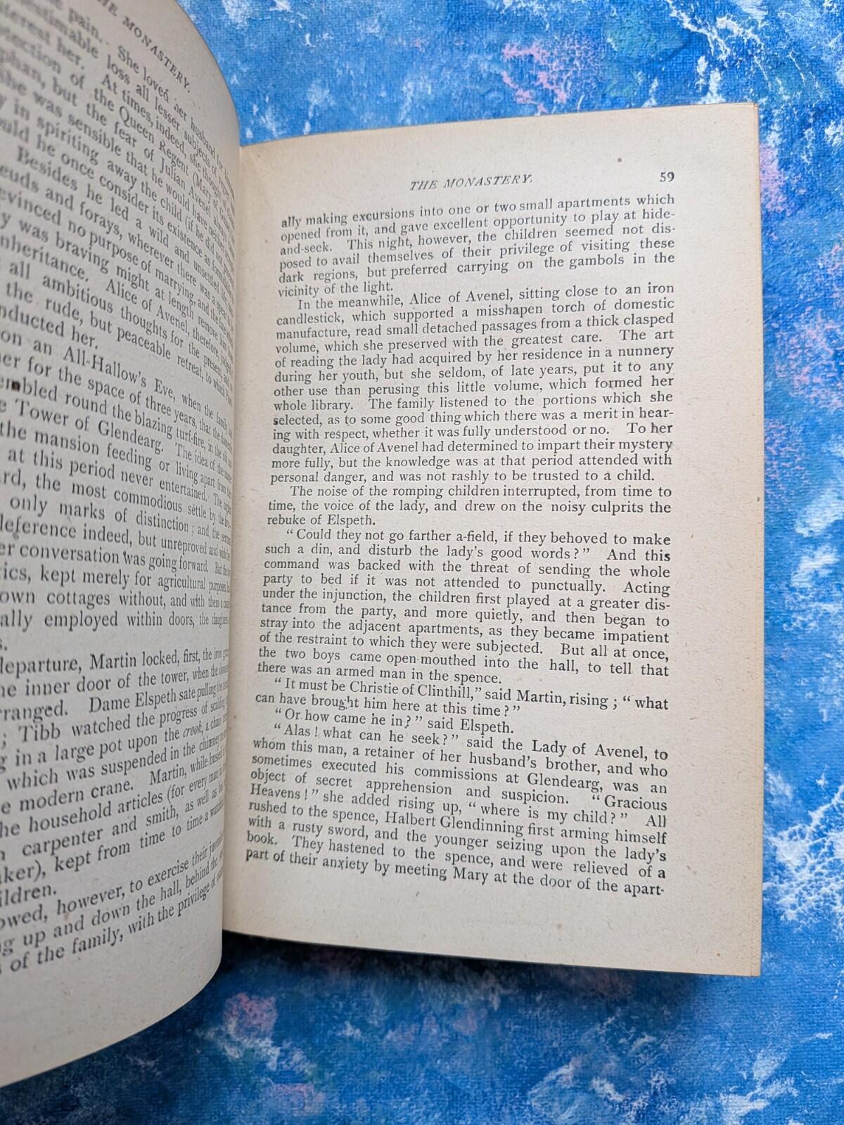 The Monastery by Sir Walter Scott - John W. Lovell Company, Early 1900s Approx