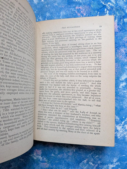 The Monastery by Sir Walter Scott - John W. Lovell Company, Early 1900s Approx