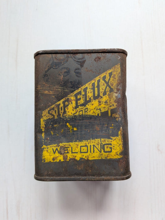 Vintage S.I.F Flux Welding Flux Tin - Suffolk Iron Foundry 1920s - See Details