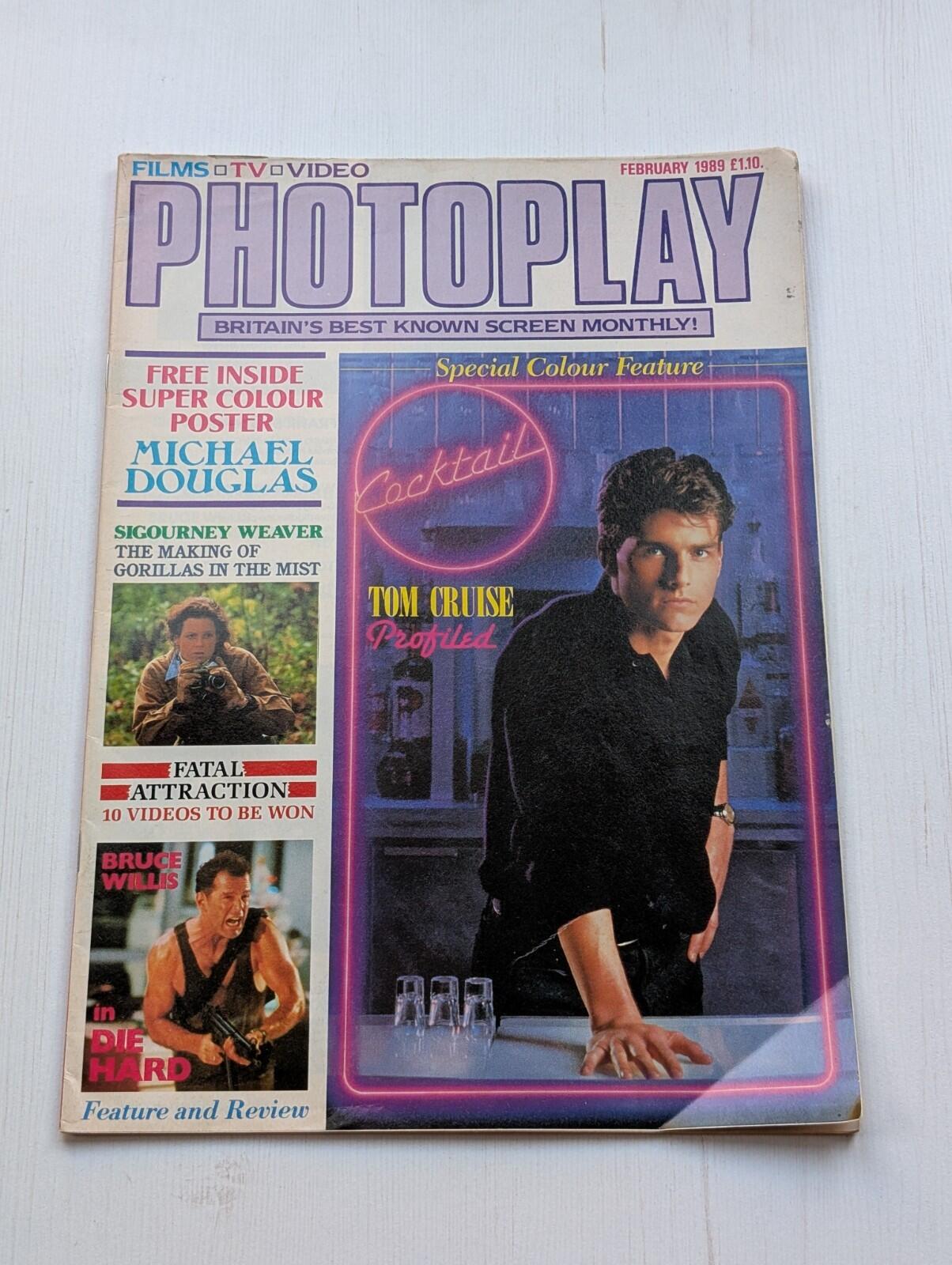 Photoplay Vol. 40 No. 2 Feb 1989 - Includes Michael Douglas Wall Street Poster