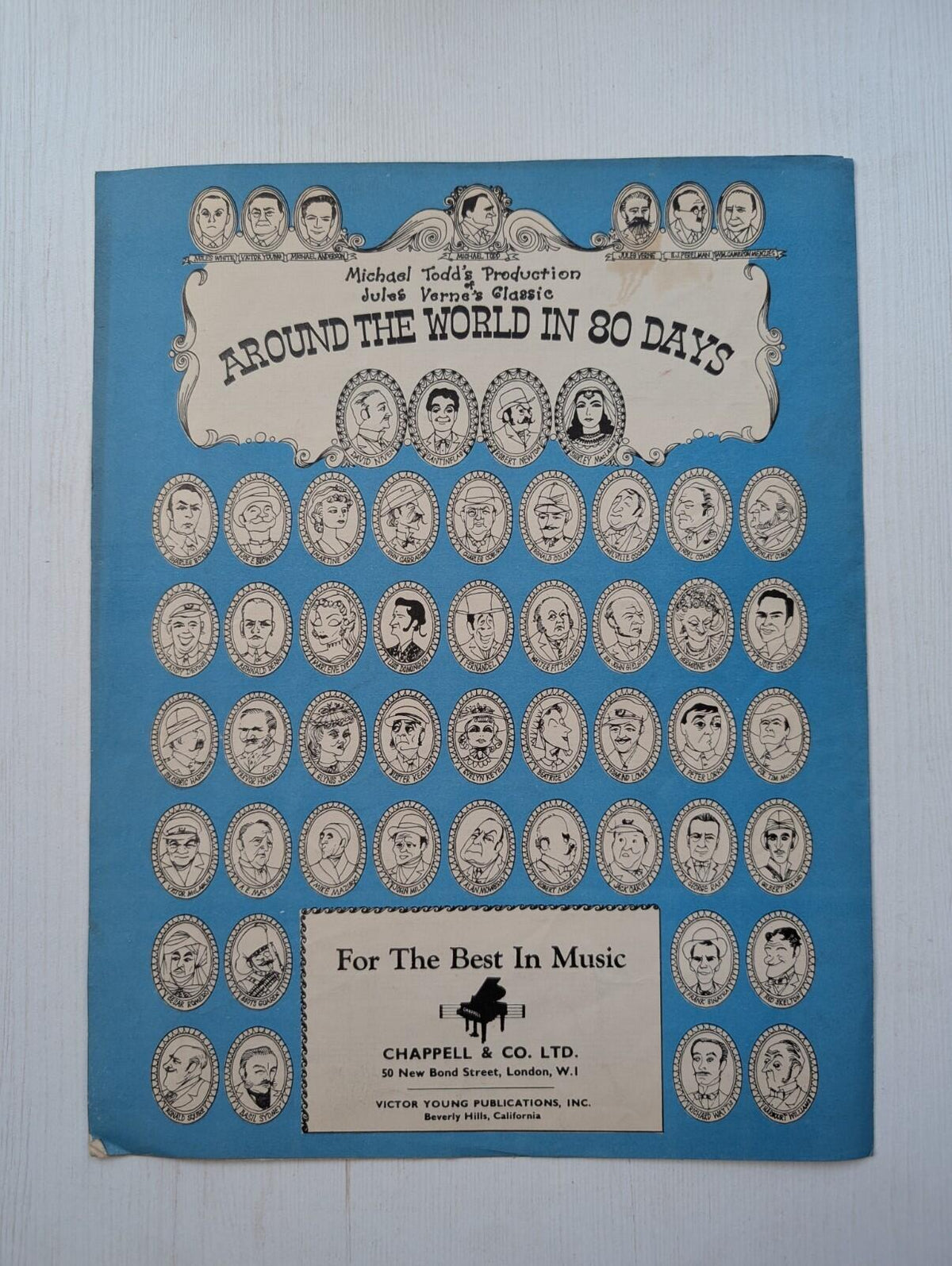 Around the World in 80 Days - Gracie Fields 1956 Sheet Music Chappell & Co Ltd