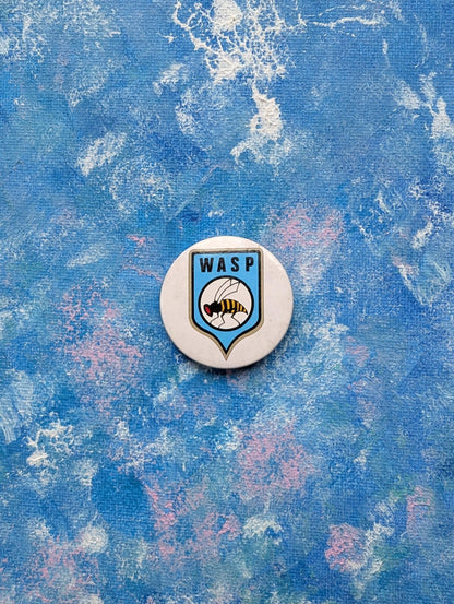 Vintage Wasp Alarm Systems Badge