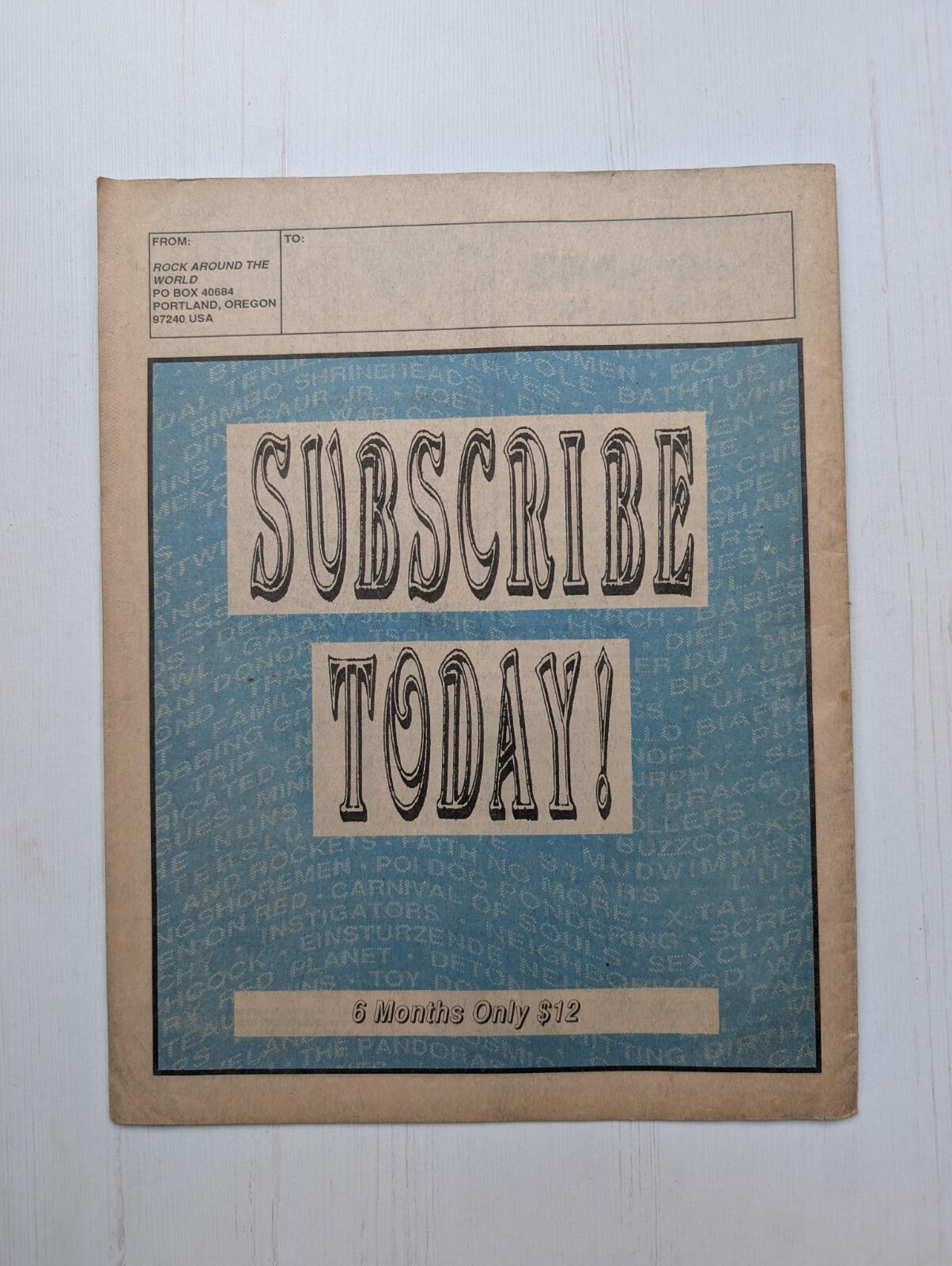 Rock Around The World: The Alternative Live Music Guide Vol. 1 Issue 4 - 1991