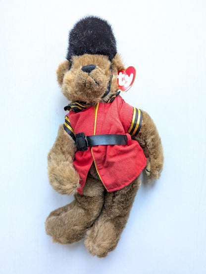 Ty Attic Treasures Malcolm Queen's Guard Soldier Bear - 1993 - Includes Tag