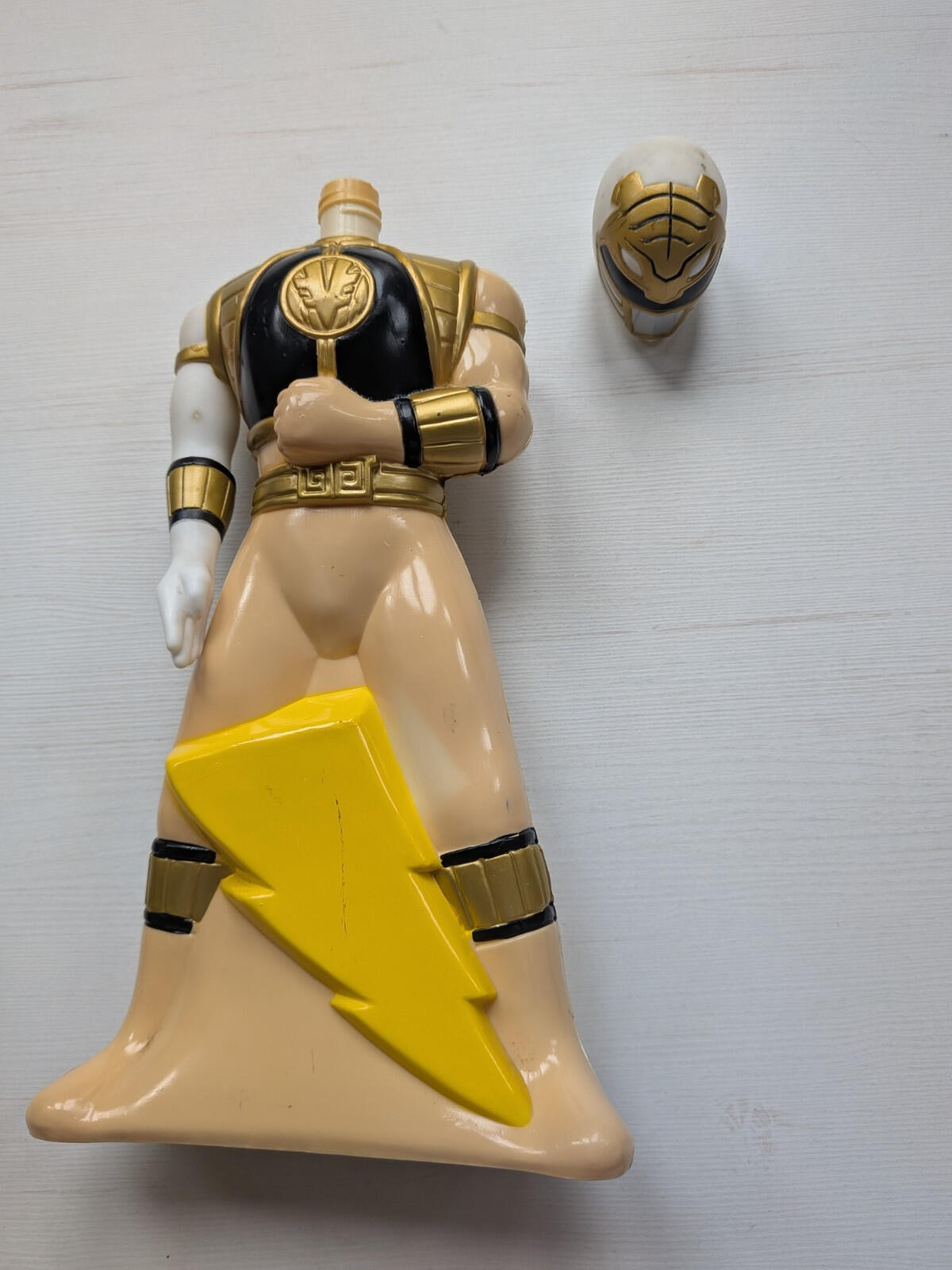 Vintage Power Rangers White Ranger Bubble Bath Bottle Figure - 1995 - Saban