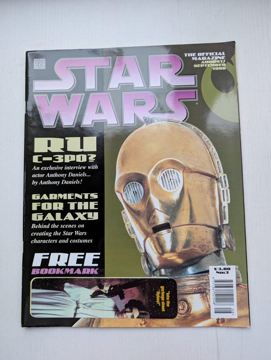 Star Wars: The Official Magazine No. 3 - Aug/Sep 1996 - Includes Leia Bookmark
