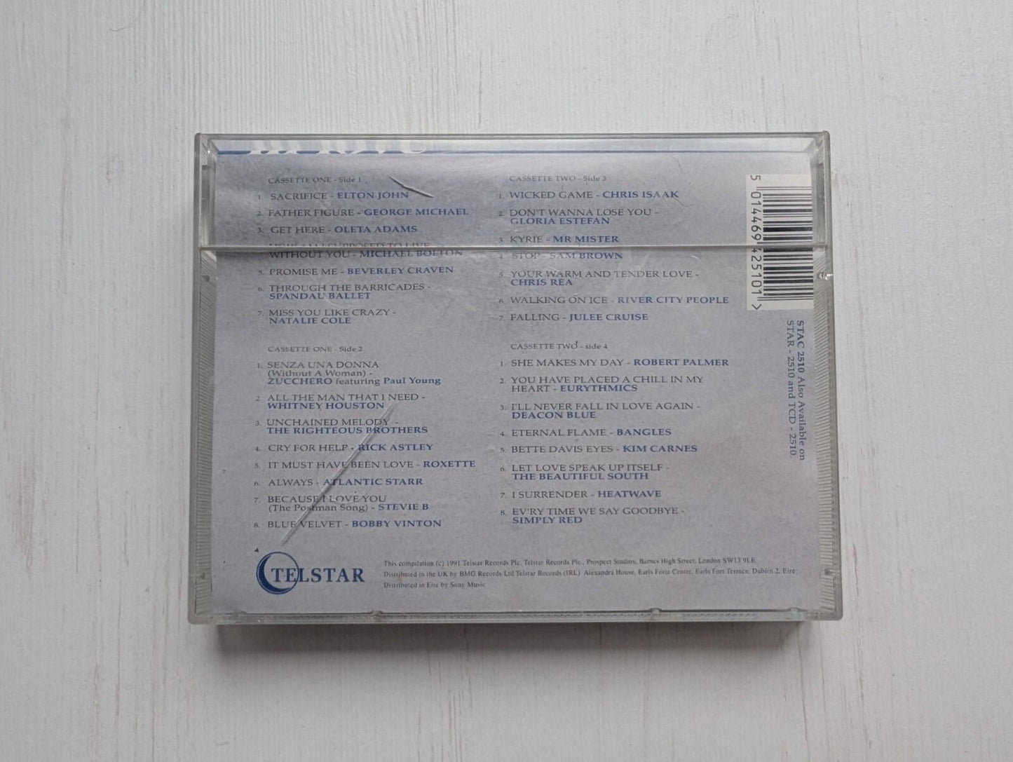 In Love - Love Songs Compilation - 1991 - Telstar Cassette Tape