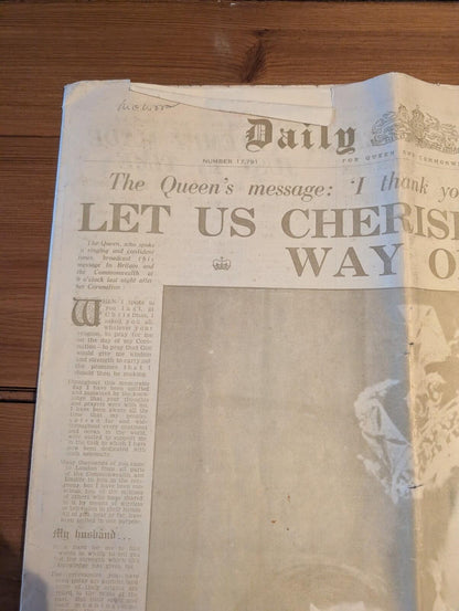 Daily Mail No. 17,791 - Wednesday 9th June 1953 - Queen Elizabeth II Coronation