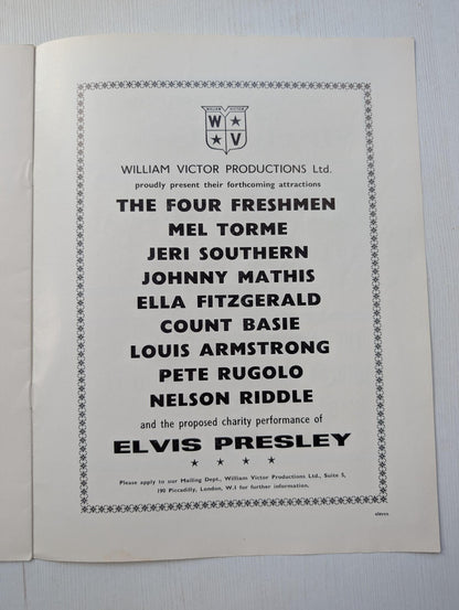 William Victor Productions Ltd Shirley Bassey/Ken Mackintosh Orchestra Brochure