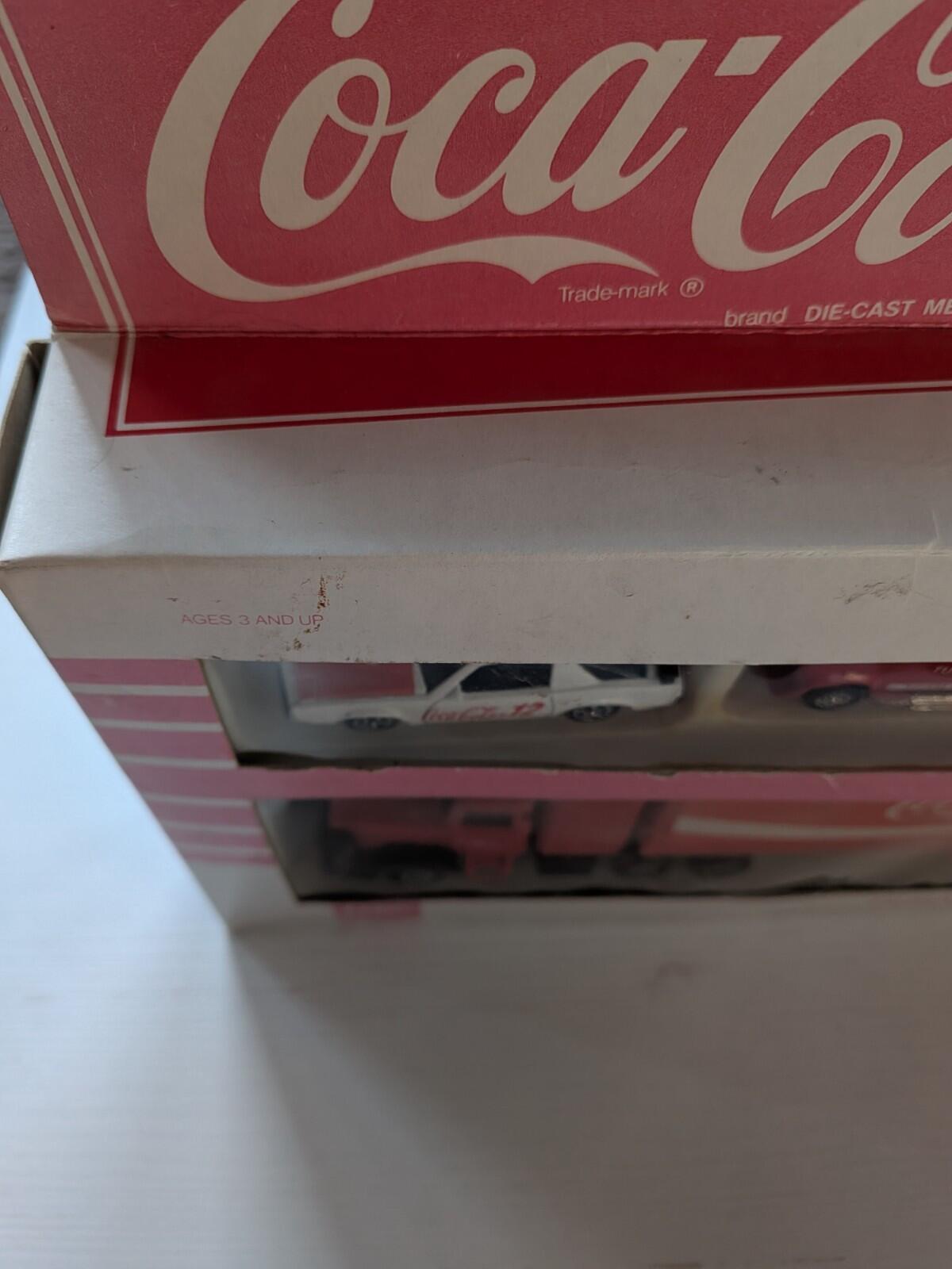 Vintage Coca-Cola Die-Cast 4-Piece Racing Set - 1979 - Hartoy