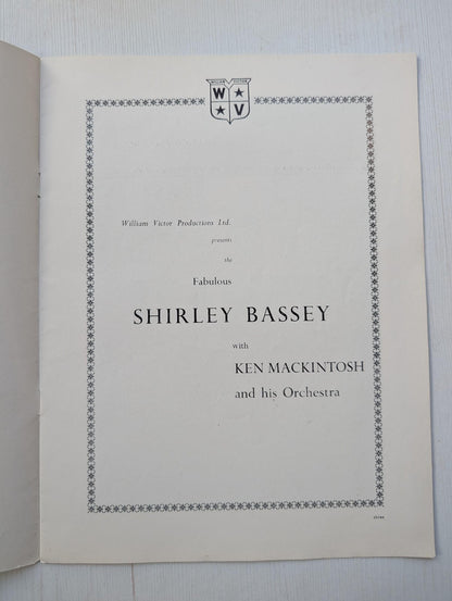 William Victor Productions Ltd Shirley Bassey/Ken Mackintosh Orchestra Brochure