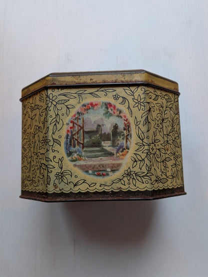 Rare/Scarce McFarlane Lang & Co. Biscuit Tin (Empty) - Lady In Garden - 1930s