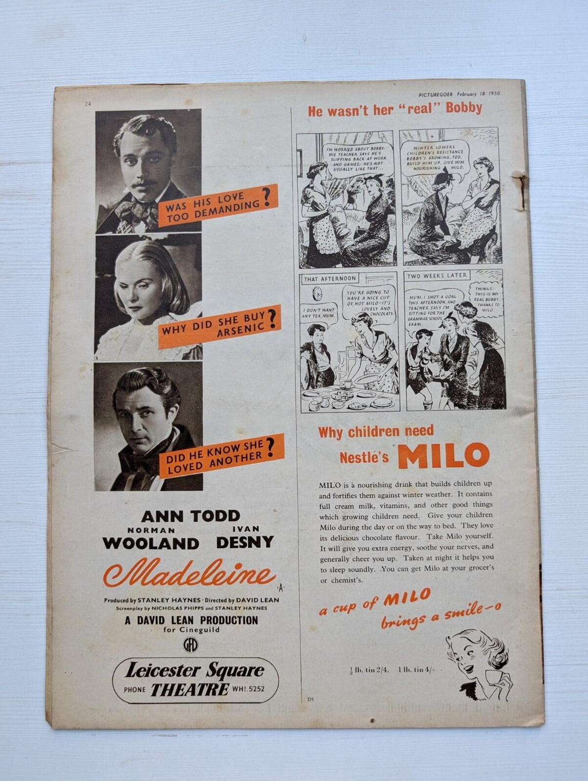 Picturegoer: The National Film Weekly February 18, 1950 - Ann Todd Cover