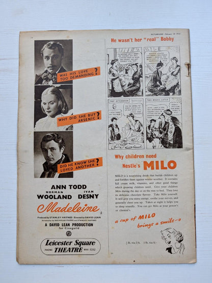 Picturegoer: The National Film Weekly February 18, 1950 - Ann Todd Cover