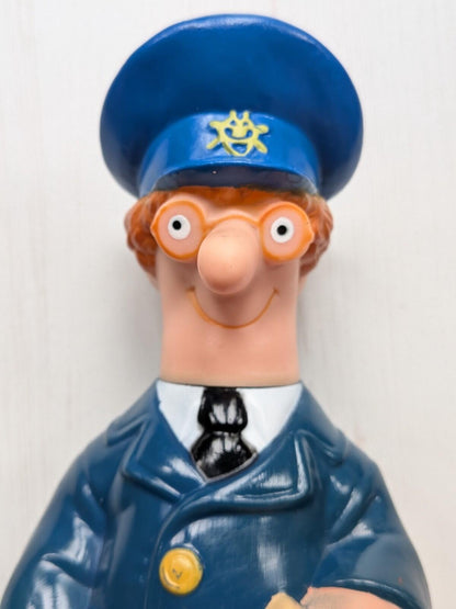 Vintage Postman Pat Bubble Bath Bottle Figure - 1990 - Woodland Animations Ltd