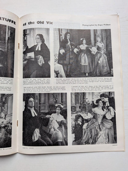 Plays and Players April 1959 - Miles Malleson Sganarelle Cover