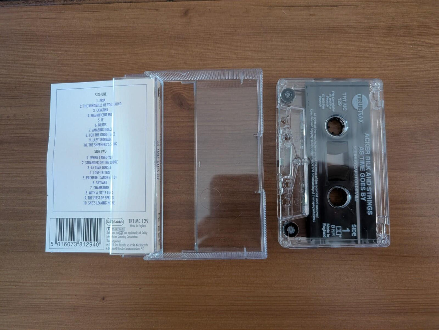 Acker Bilk and Strings - As Time Goes By - 1996 - Kaz Records Cassette Tape