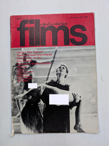 Films Vol. 1 No. 1 December 1980 - Caligula Malcolm McDowell Cover, Thelmill Ltd