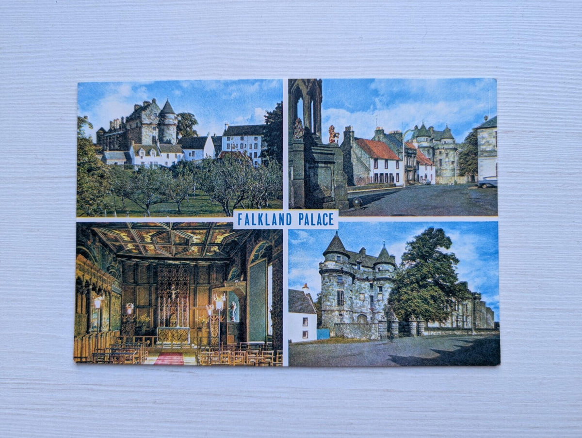 Vintage Falkland Palace Postcard - J. Arthur Dixon