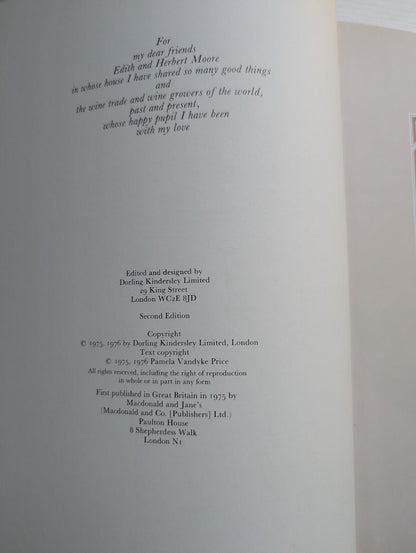 The Taste of Wine by Pamela Vandyke Price - 1976 - Dorling Kindersley Ltd