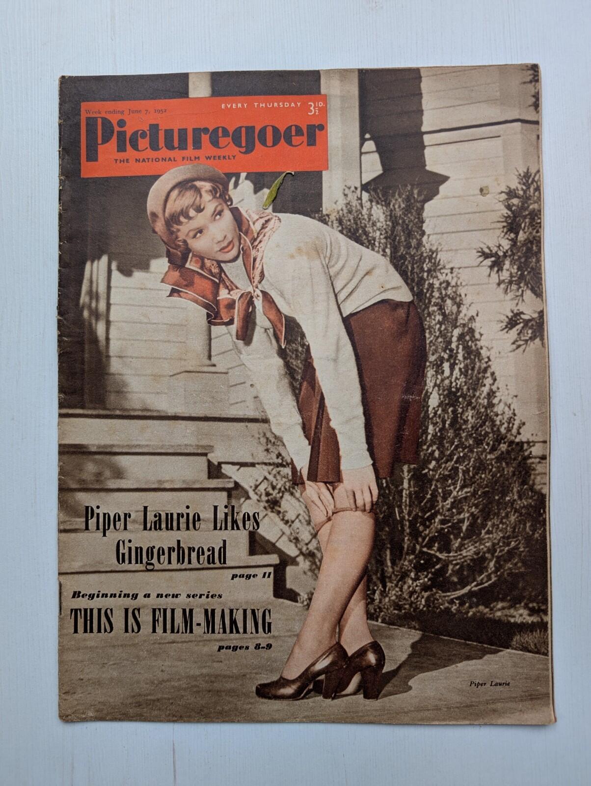 Picturegoer: The National Film Weekly June 7, 1952 - Piper Laurie Cover