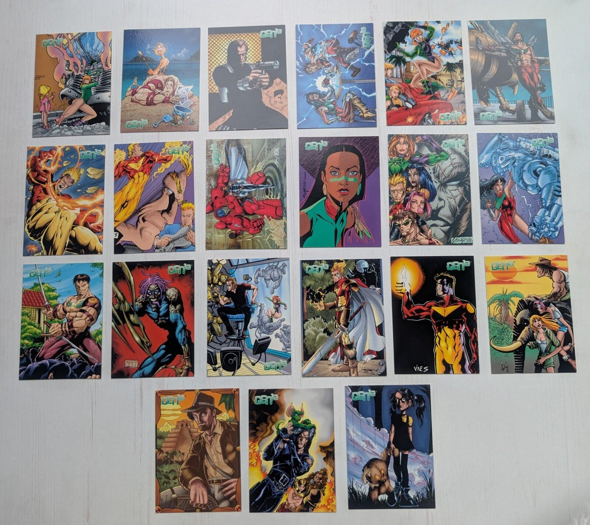 Gen 13 Trading Cards Bundle - x21 Cards - 1996 - Wildstorm