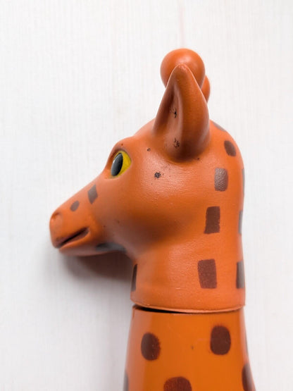 Vintage Giraffe Bubble Bath Bottle Figure - Unbranded