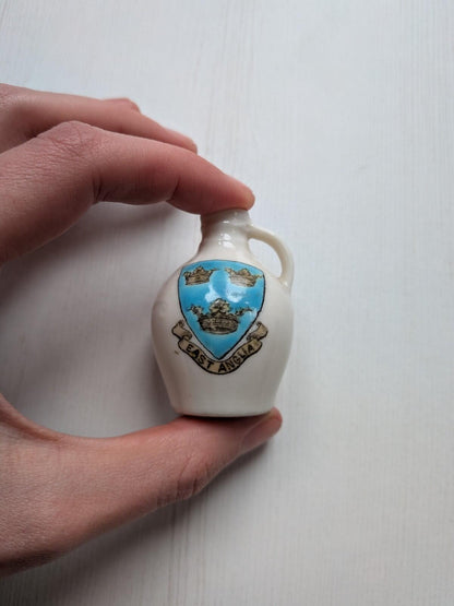 W.H. Goss Miniature Jug With East Anglia Crest - No. 449119