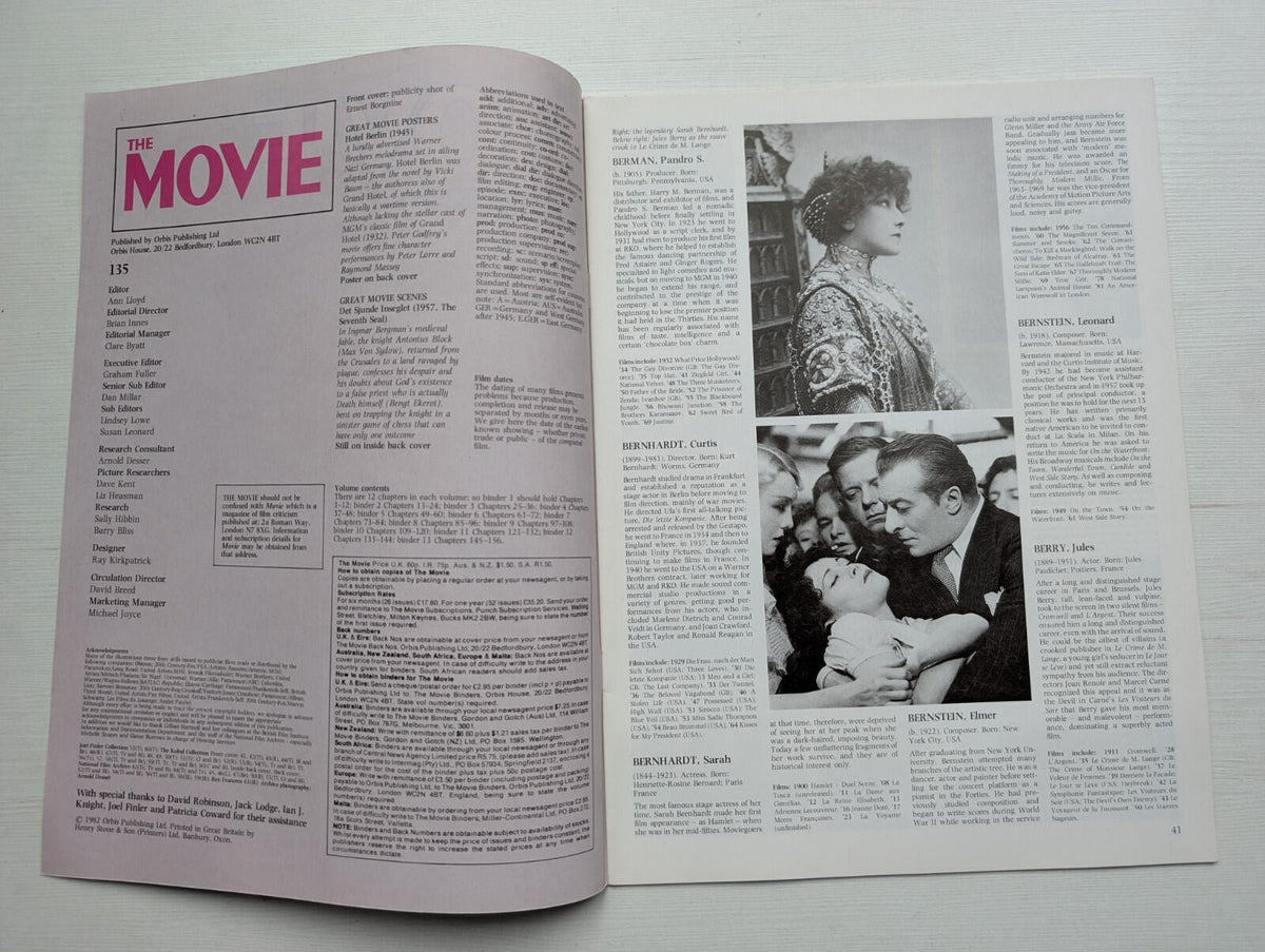 The Movie: The Illustrated History of The Cinema Chapter 135 - 1982 - Orbis