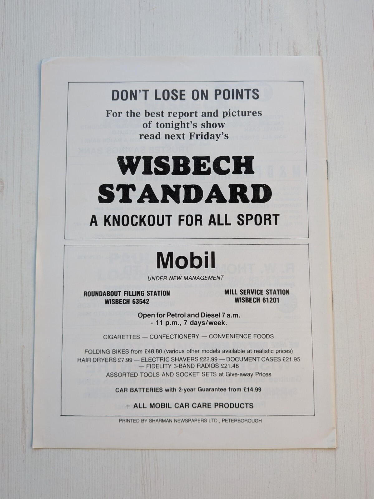 George Wimpey 1981 ABA Senior Boxing Championships Programme