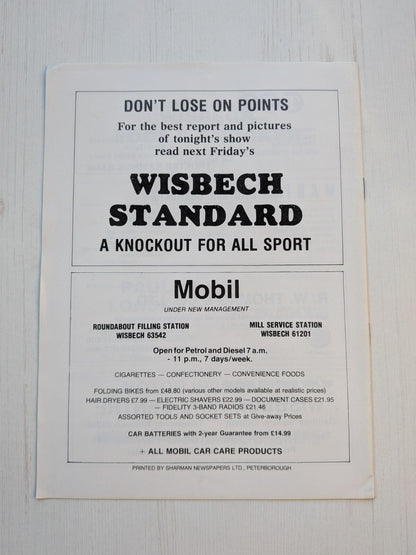 George Wimpey 1981 ABA Senior Boxing Championships Programme