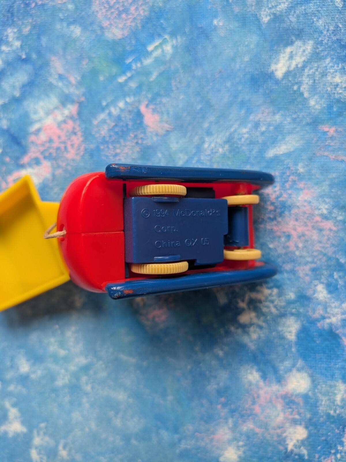 Vintage Hamburglar Snowmobile Sleigh Happy Meal Toy - 1994 - McDonalds