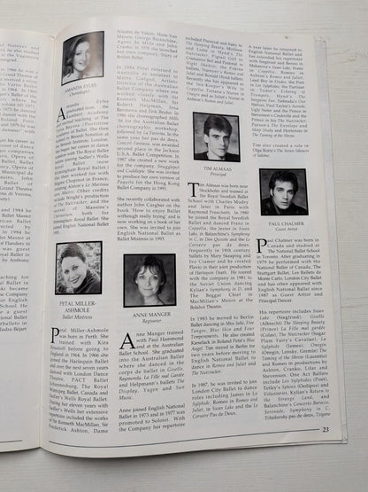 English National Ballet The Nutcracker Programme - Liverpool Empire Theatre 1994