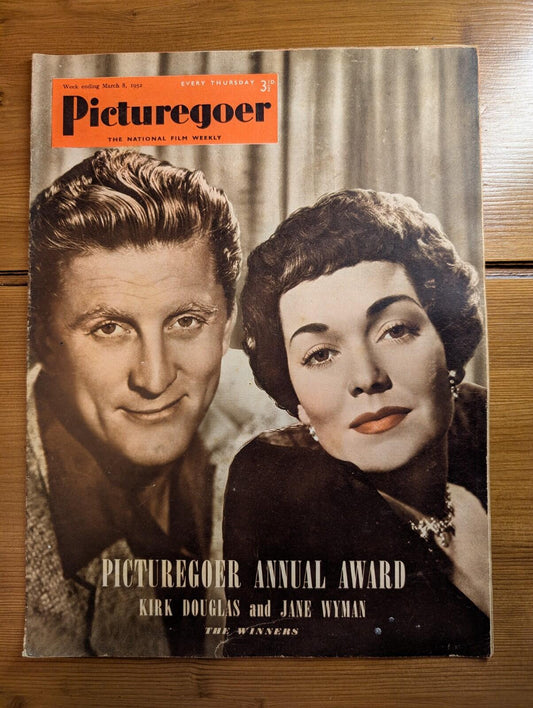 Picturegoer: The National Film Weekly March 8, 1952 - Kirk Douglas/Jane Wyman