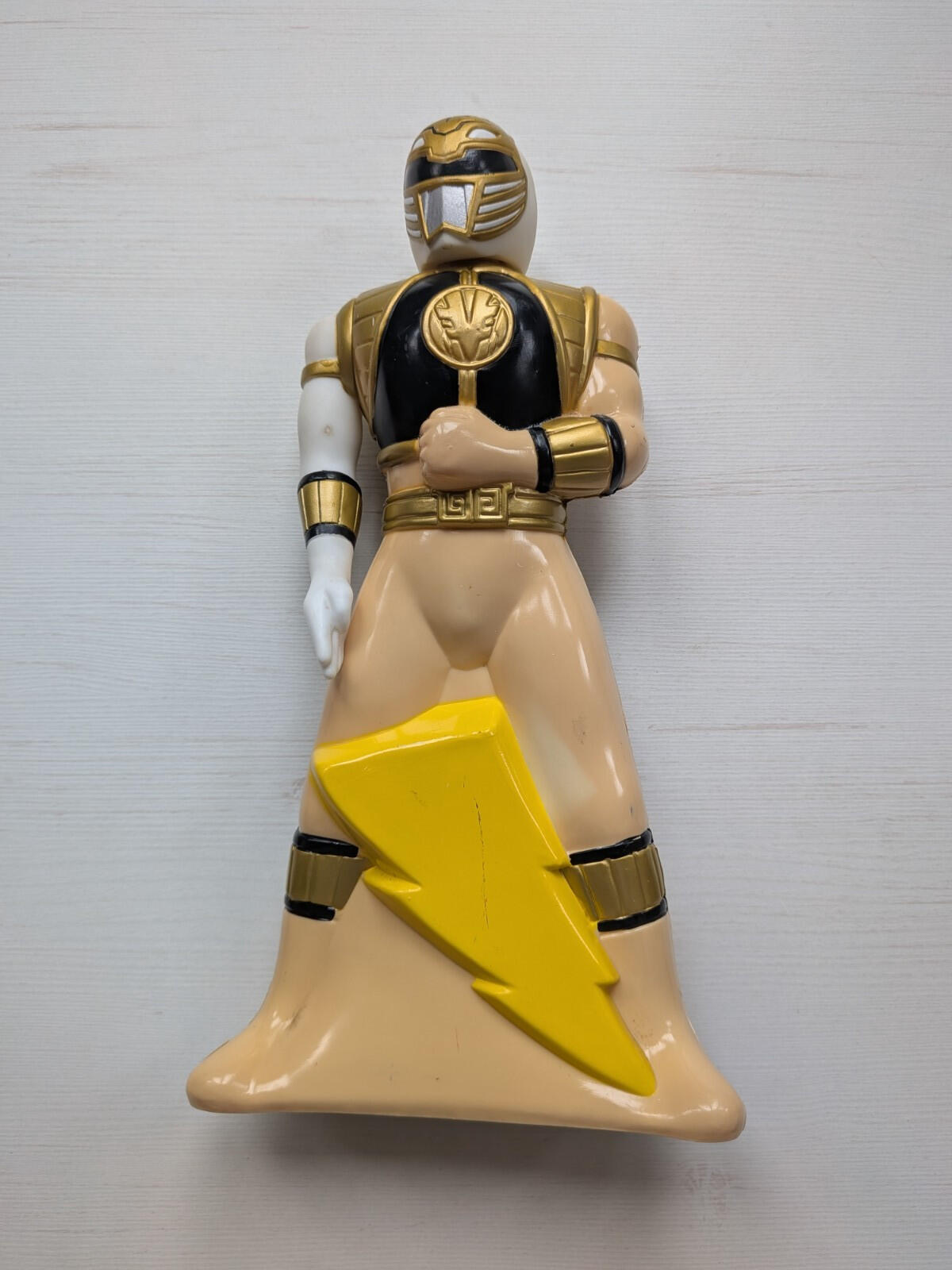 Vintage Power Rangers White Ranger Bubble Bath Bottle Figure - 1995 - Saban
