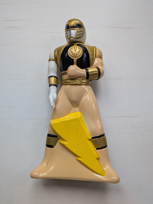 Vintage Power Rangers White Ranger Bubble Bath Bottle Figure - 1995 - Saban