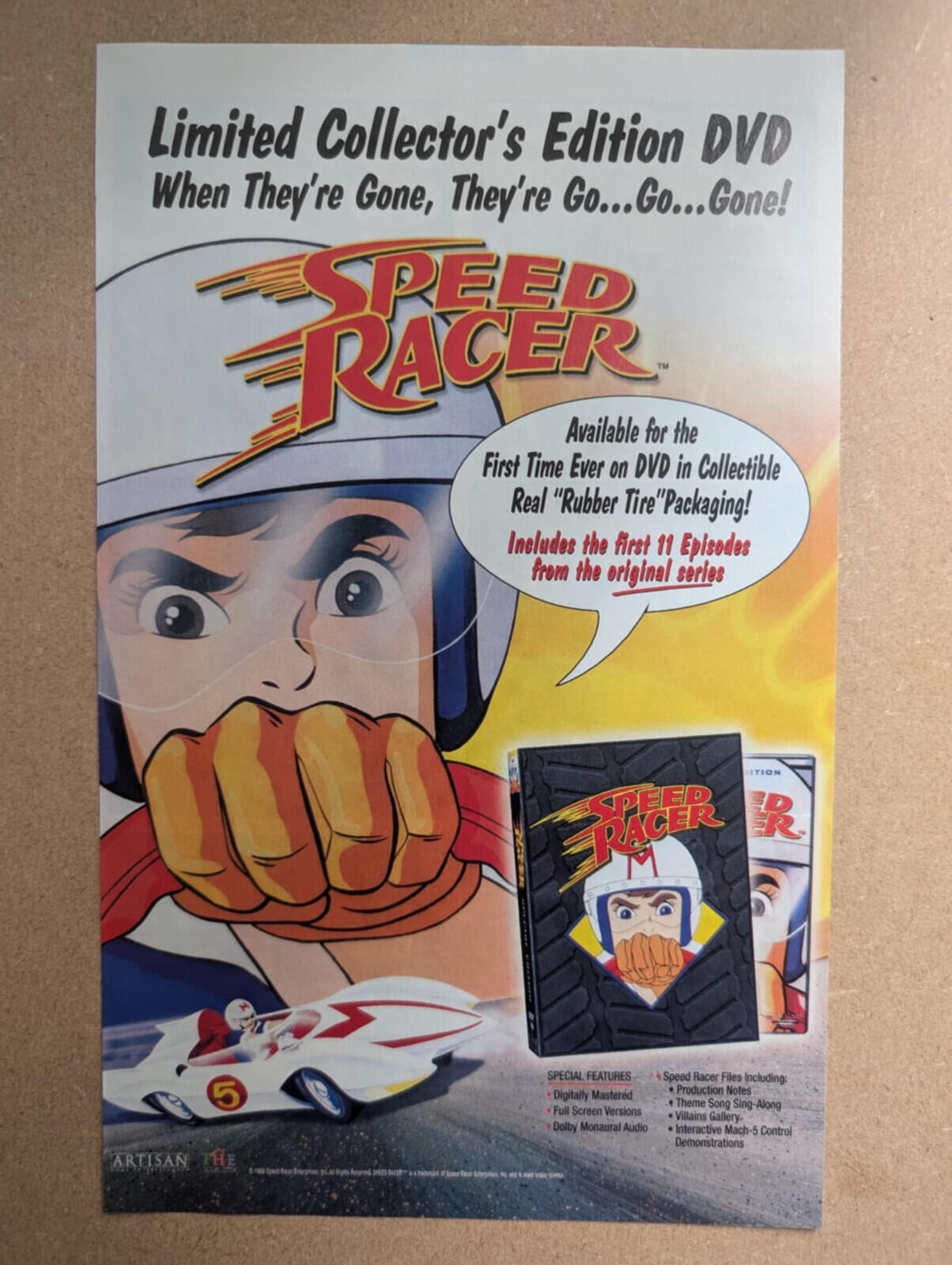 Speed Racer Anime DVD Advertisement - See Details